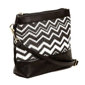 Women's Leather cross body bag with Ethnics design